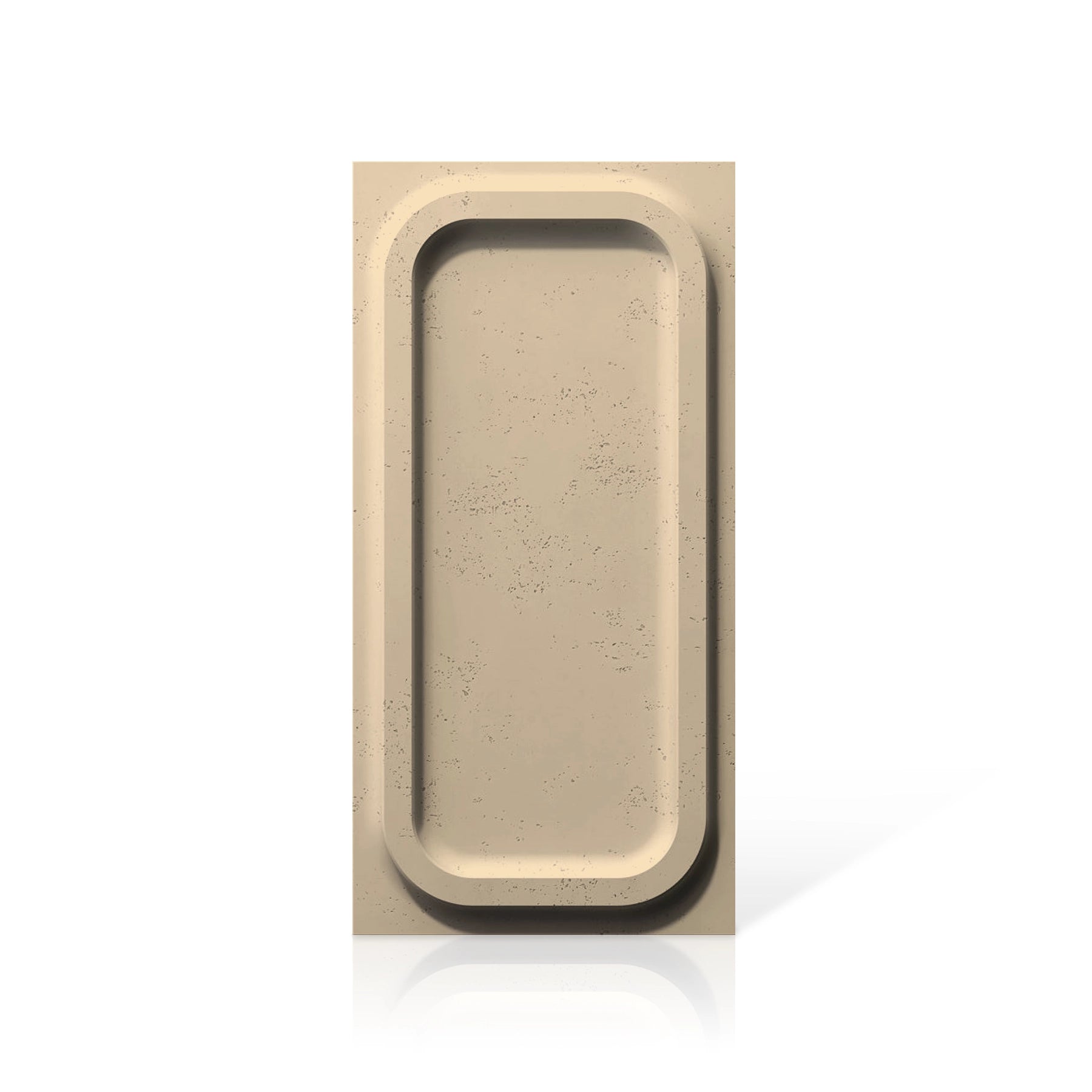 3D Concrete Wall Panels PORTHOLE colour swatch on white background DecorMania.eu
